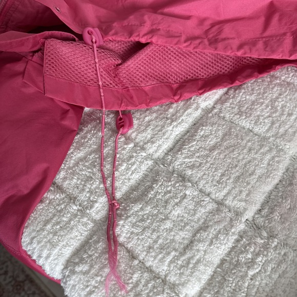 Breast Cancer Awareness Pink Hooded Windbreaker XL Outdoors Feminine Athleisure - Picture 15 of 16